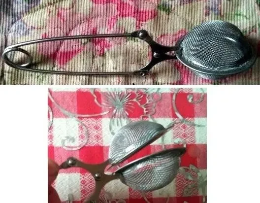 Посуда ситечко щипцы металл нержавейка для заваривания чая 1 штука