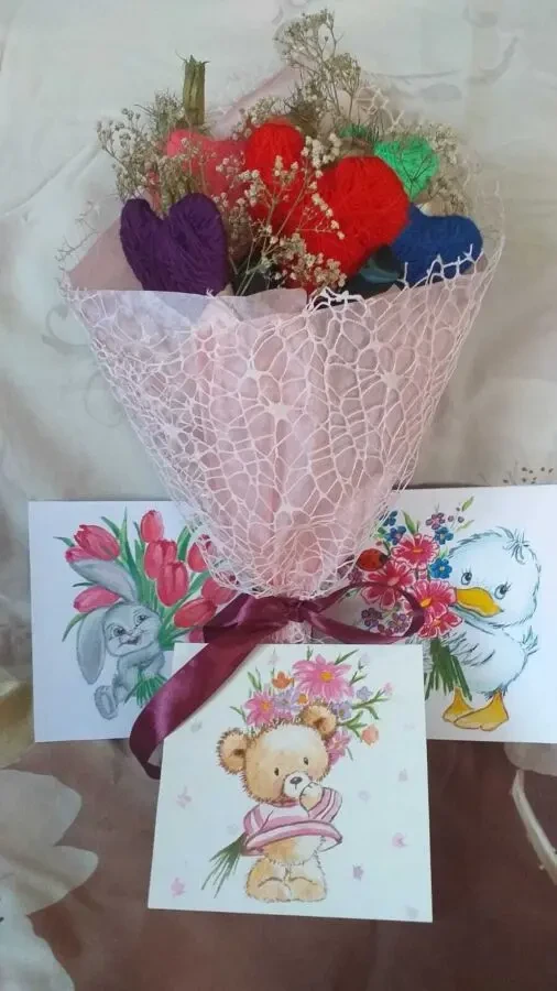 Букет з сердець на День закоханих 4