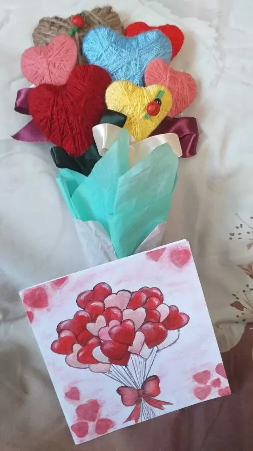 Букет з сердець на День закоханих 2