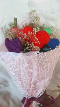 Букет з сердець на День закоханих