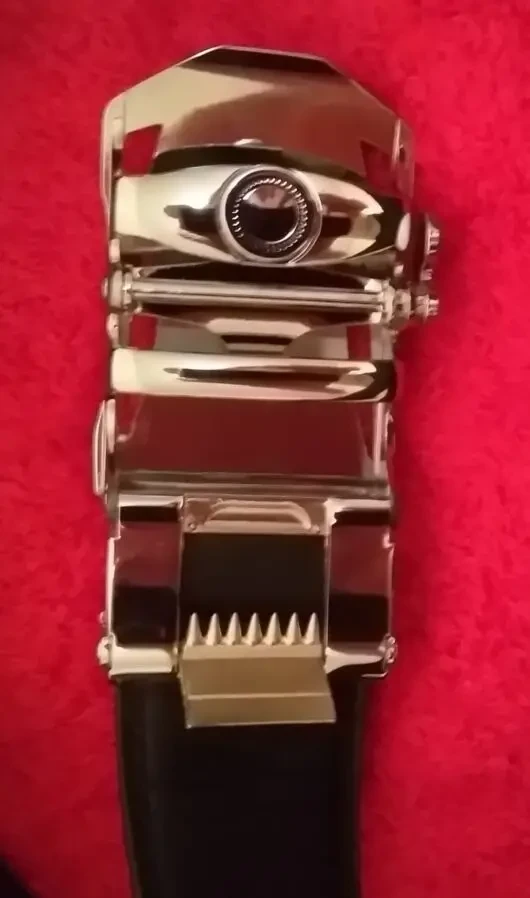 Ремень Jaguar серебристый металлик для мужчин 9