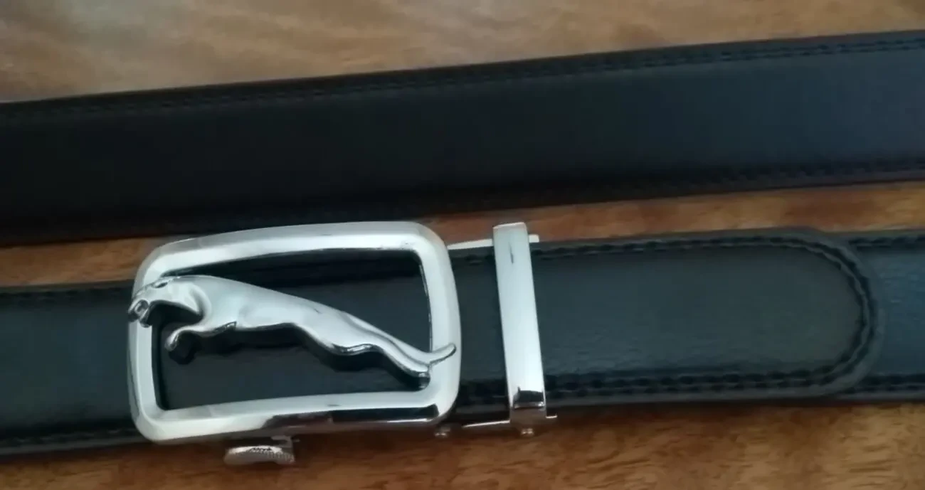 Ремень Jaguar серебристый металлик для мужчин