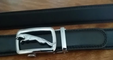 Ремень Jaguar серебристый металлик для мужчин