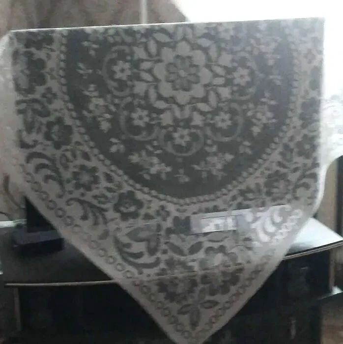 Скатерть накидка салфетка белый цвет натуральный хлопок 7