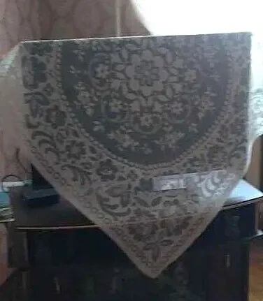 Скатерть накидка салфетка белый цвет натуральный хлопок 5