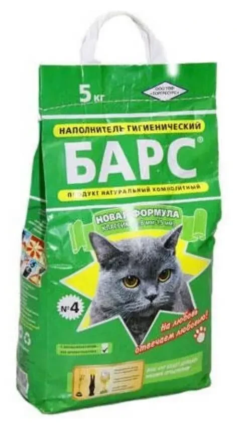Наповнювач БАРС для котів, 4*5кг (20кг) 2
