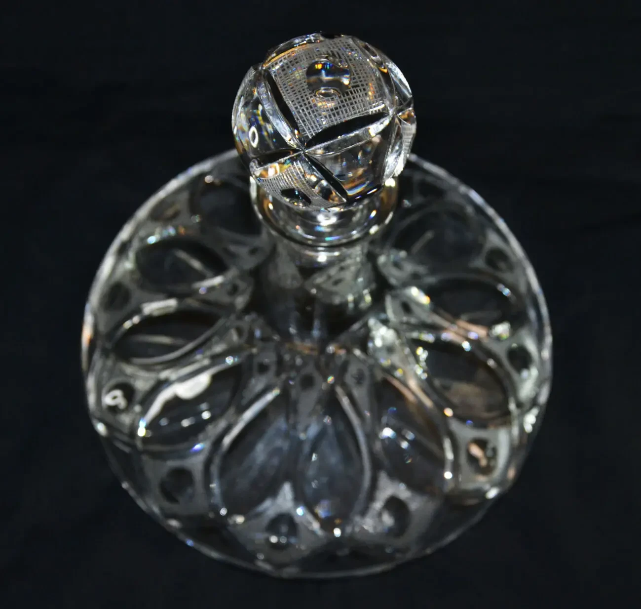 Хрустальный графин в форме корабля, XX век, традиционной формы, с гра 5