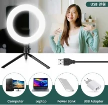 Якісна кільцева лампа діаметром 16 см, підійде для фотосесій