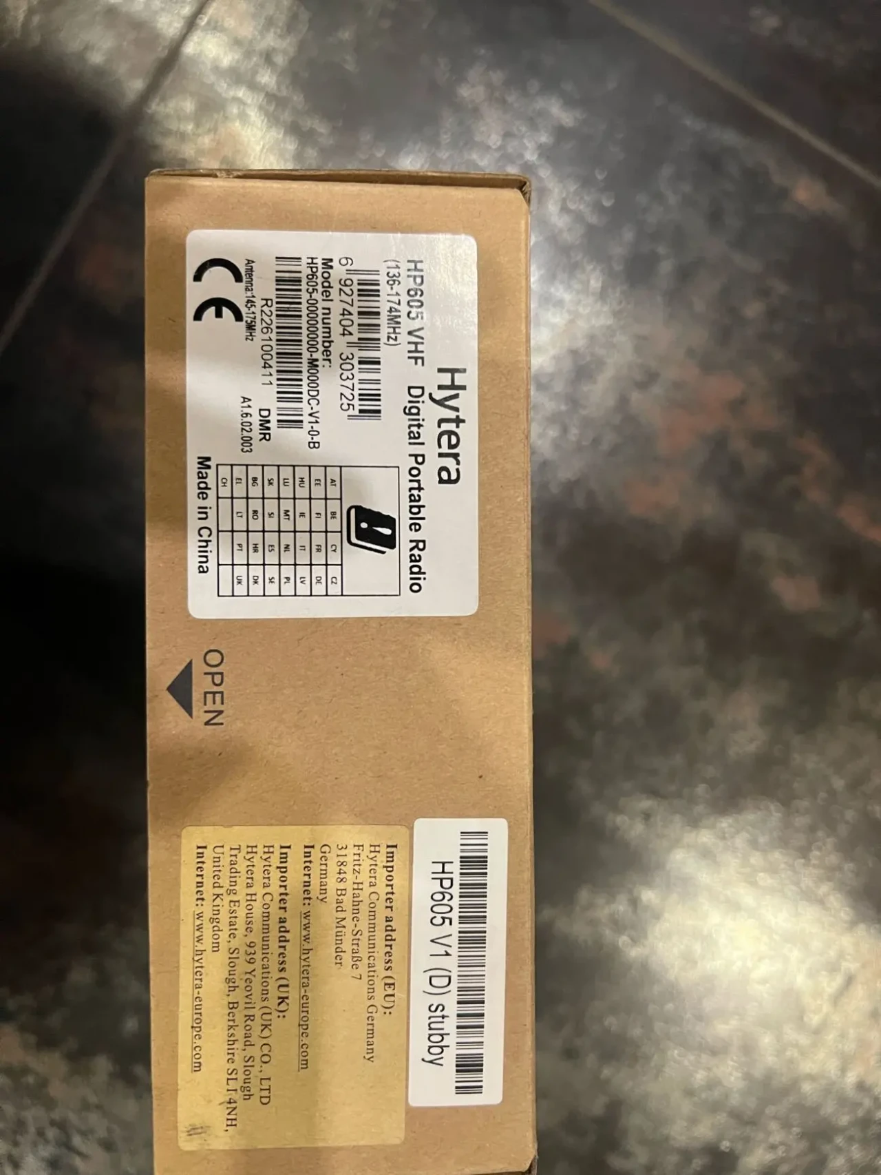 Радіостанція HYTERA HP605 VHF 136-174 МГц 3