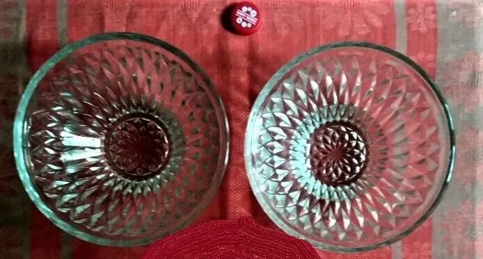 Посуда Салатница пиала конфетница , стекло, 2 штуки 1 лот 2