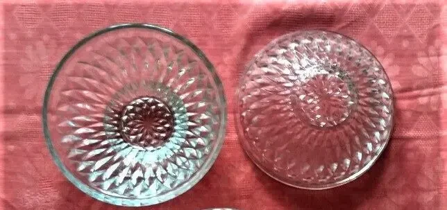 Посуда Салатница пиала конфетница , стекло, 2 штуки 1 лот 4