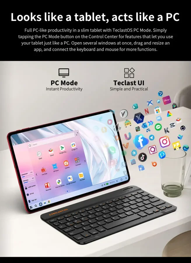 Планшет TECLAST T60 AI 6/128GB Wi-Fi Cherry Red6/128 5