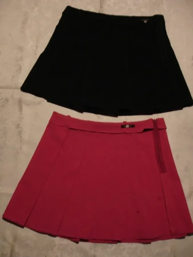 СПІДНИЦІ плісировані М-ка. Міді. ЧОРНА і МАЛИНОВА. Стан НОВИХ. 5