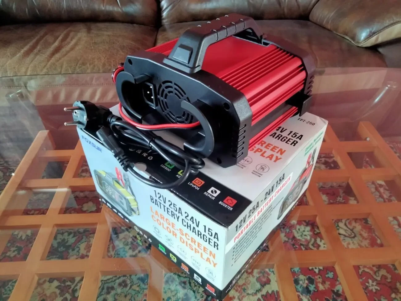 FOXSUR 12V/25A. 24V/15A Мощное, добротное, быстрое зарядное устройство 6