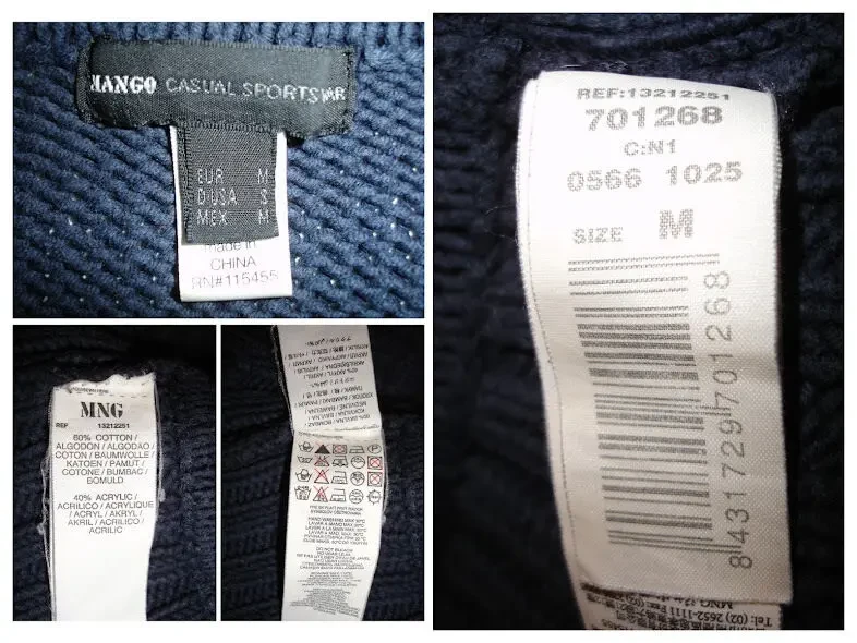 Кофта/СВЕТР жін. М-ка бренду MANGO темно-синій. ТЕПЛИЙ. Грубої в'язки. 4