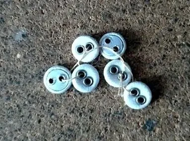 Для кукольных нарядов пуговицы мини тканевые металл. глазки 3