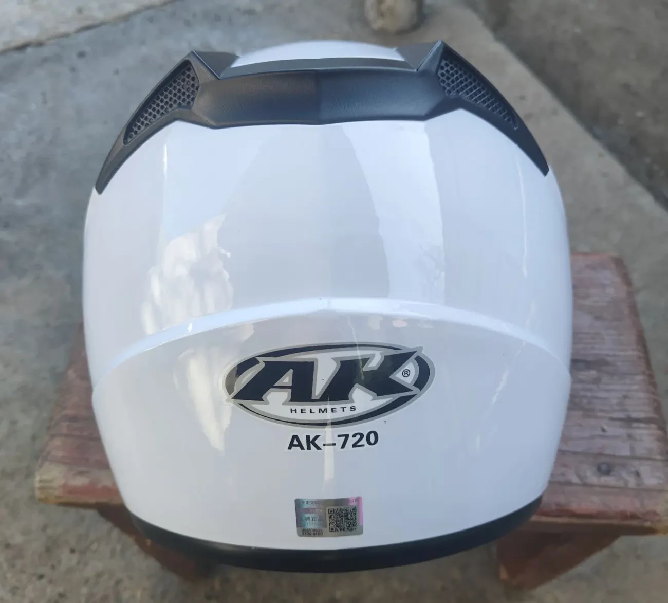 Мотошолом відкритий плюс окуляри ( AK HELMETS ) AK-720 Білий 5