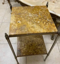 Вінтажна підставка бронза мармур