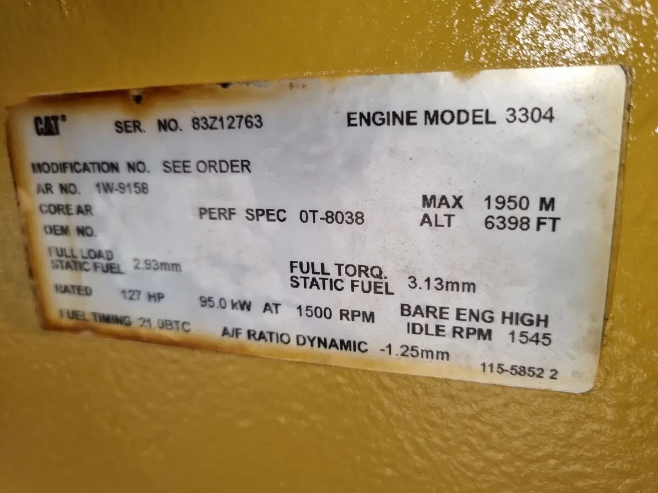 Генератор STAMFORD 115 кВА 5