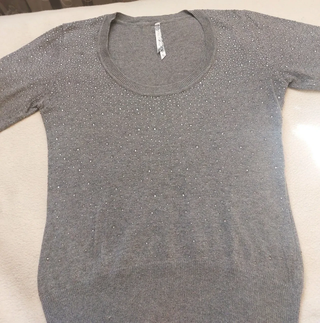 Женская кофточка свитер в стразах Piazza Italia 4