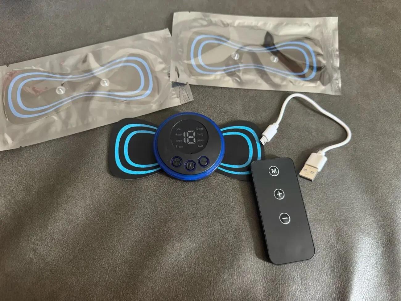 Електромасажер для м'язів і всього тіла, міостимулятор метелик EMS