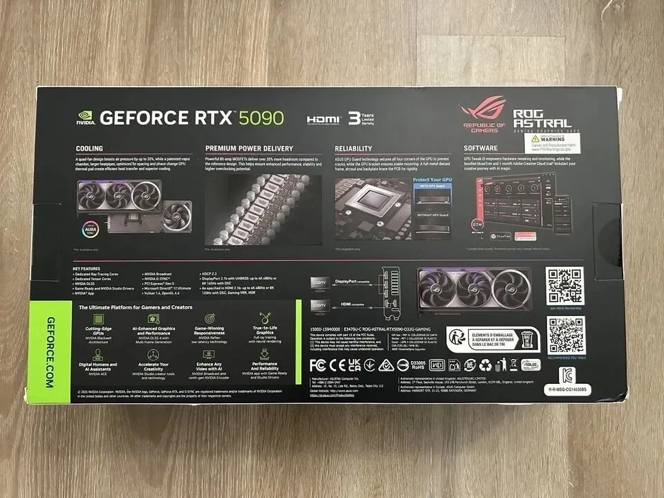 Продается оптом ASUS ROG Astral GeForce RTX 5090 32GB 2