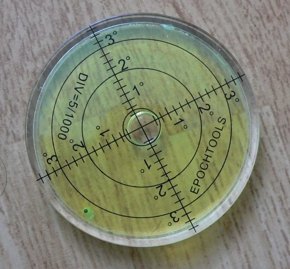 Креномер, уровень пузырьковый 3градуса, размеры 65x10 мм