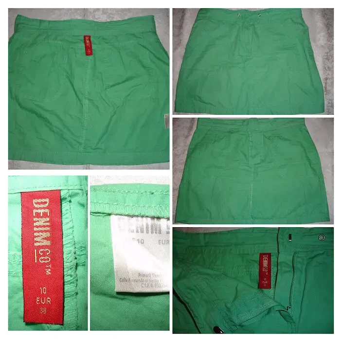 Юбка/СПІДНИЦЯ 10-ка (44 р.). ЗЕЛЕНА. Бренд DENIM Co. НАТУРАЛЬНА. 9