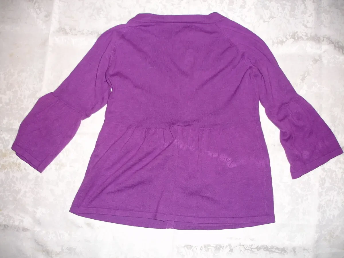 Кофта/СВЕТР 44-46 р. ФІОЛЕТОВИЙ. Рукав 3/4. Бренд VISUAL. Трикотаж. 3