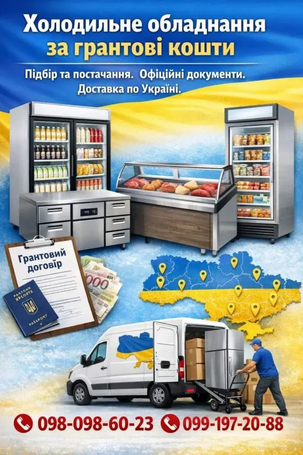 Холодильне обладнання за грантові кошти