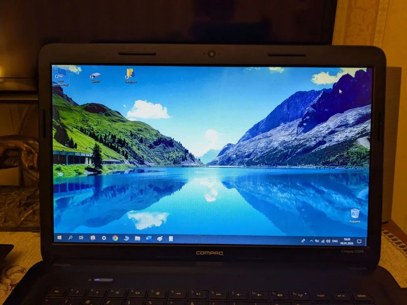 Ноутбук HP Compag CQ58 (б/у) на SSD-диске, отличное состояние 6