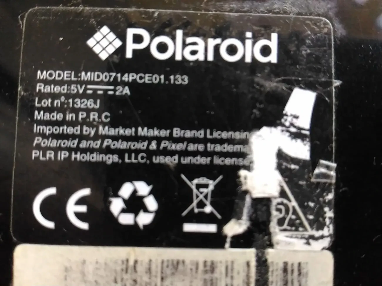 Планшет фірми Polaroid 5