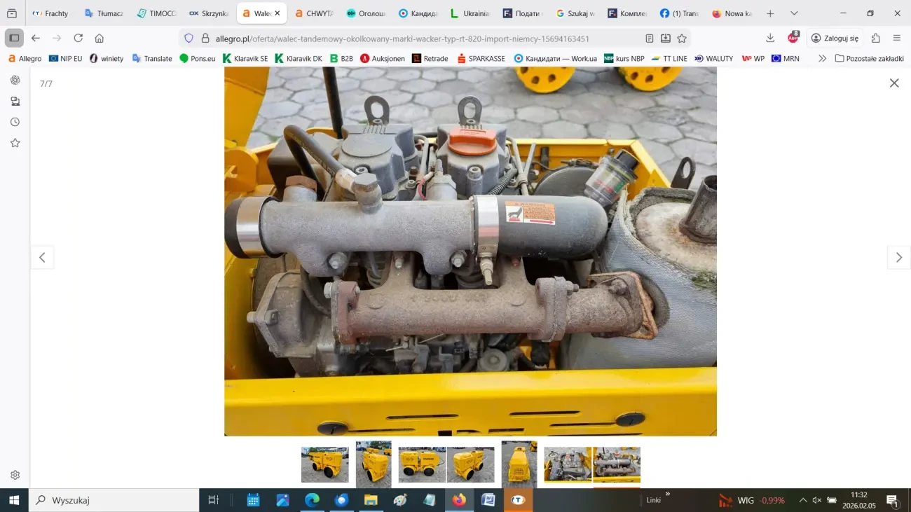 Тандемний коткований каток Wacker типу RT 820 9