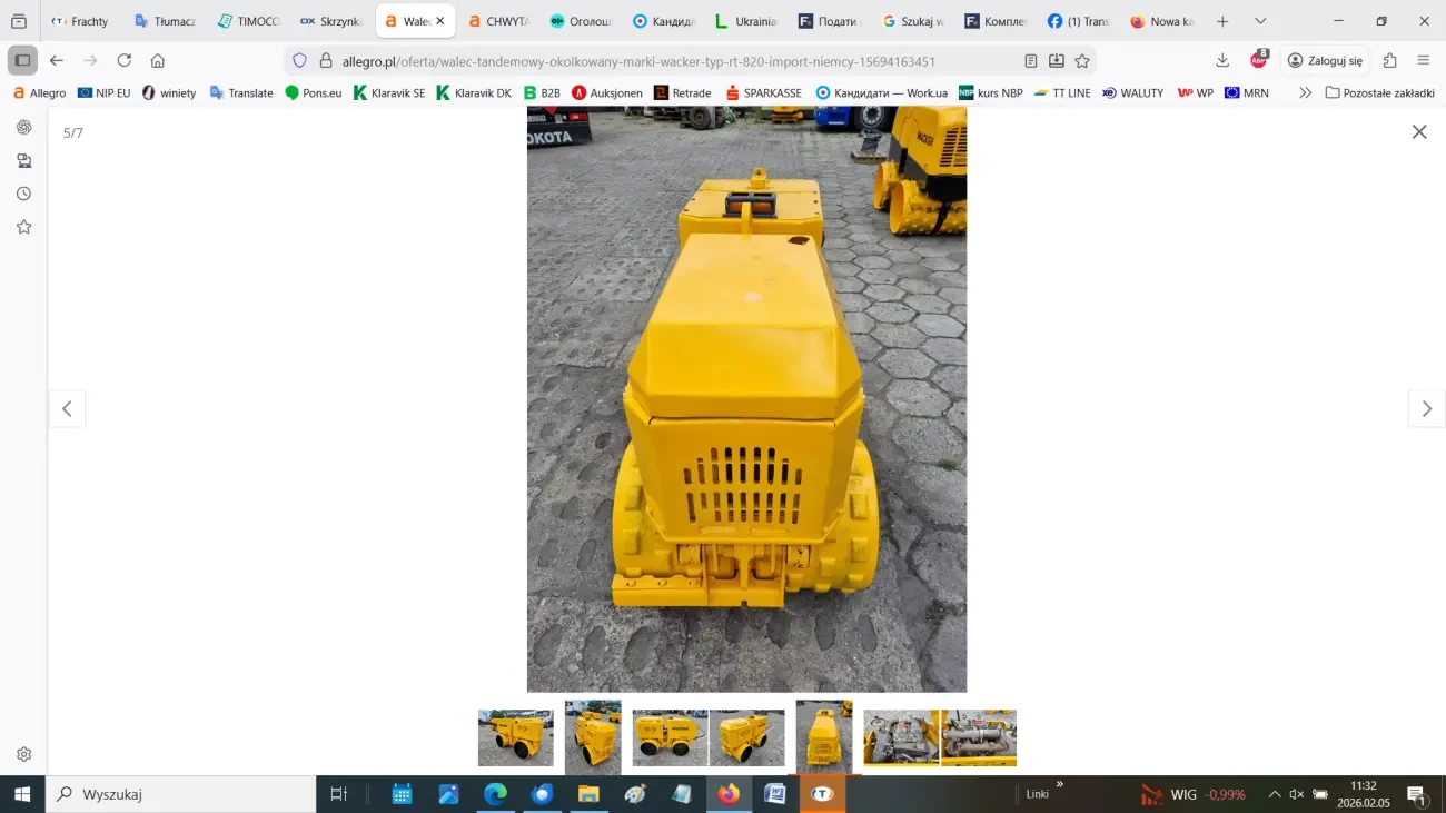 Тандемний коткований каток Wacker типу RT 820 6