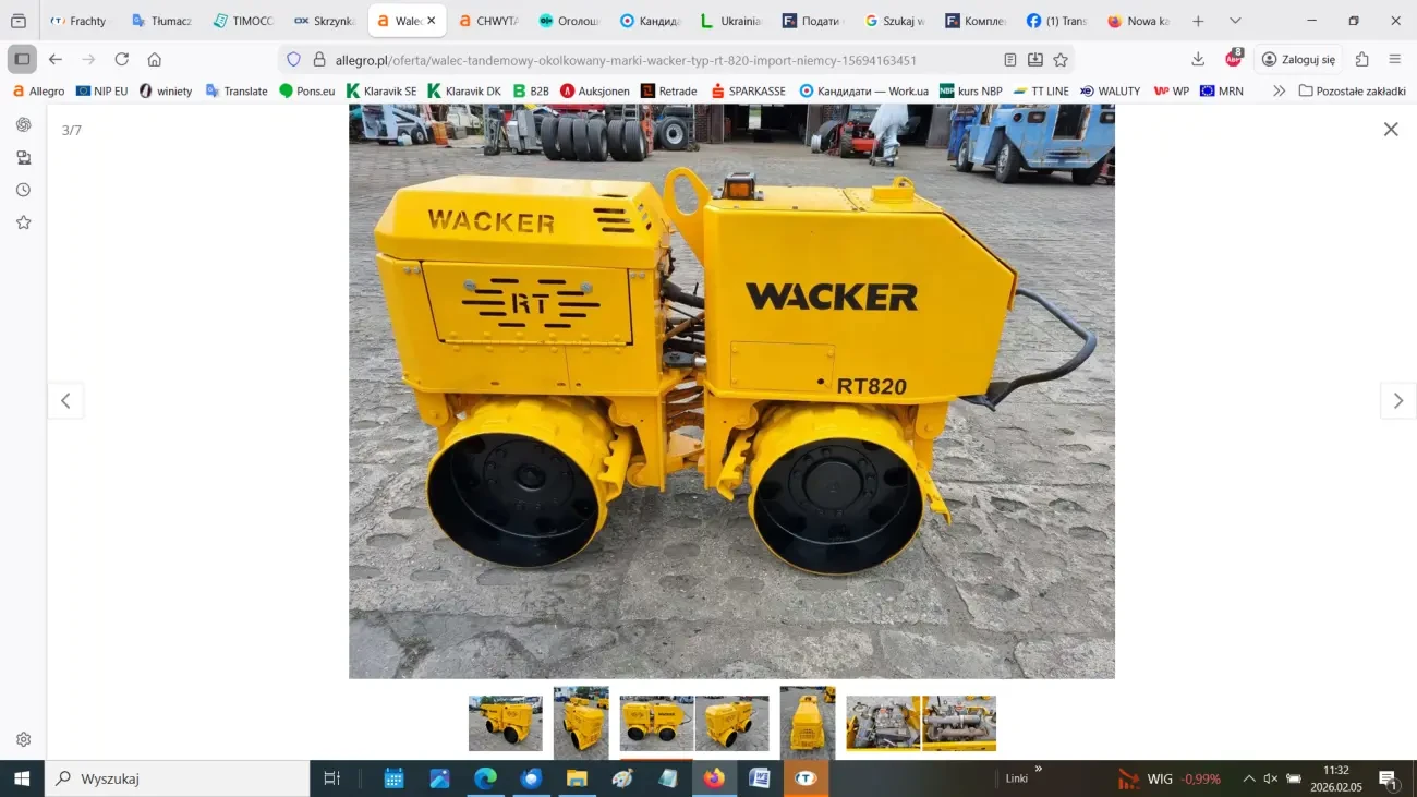 Тандемний коткований каток Wacker типу RT 820 2