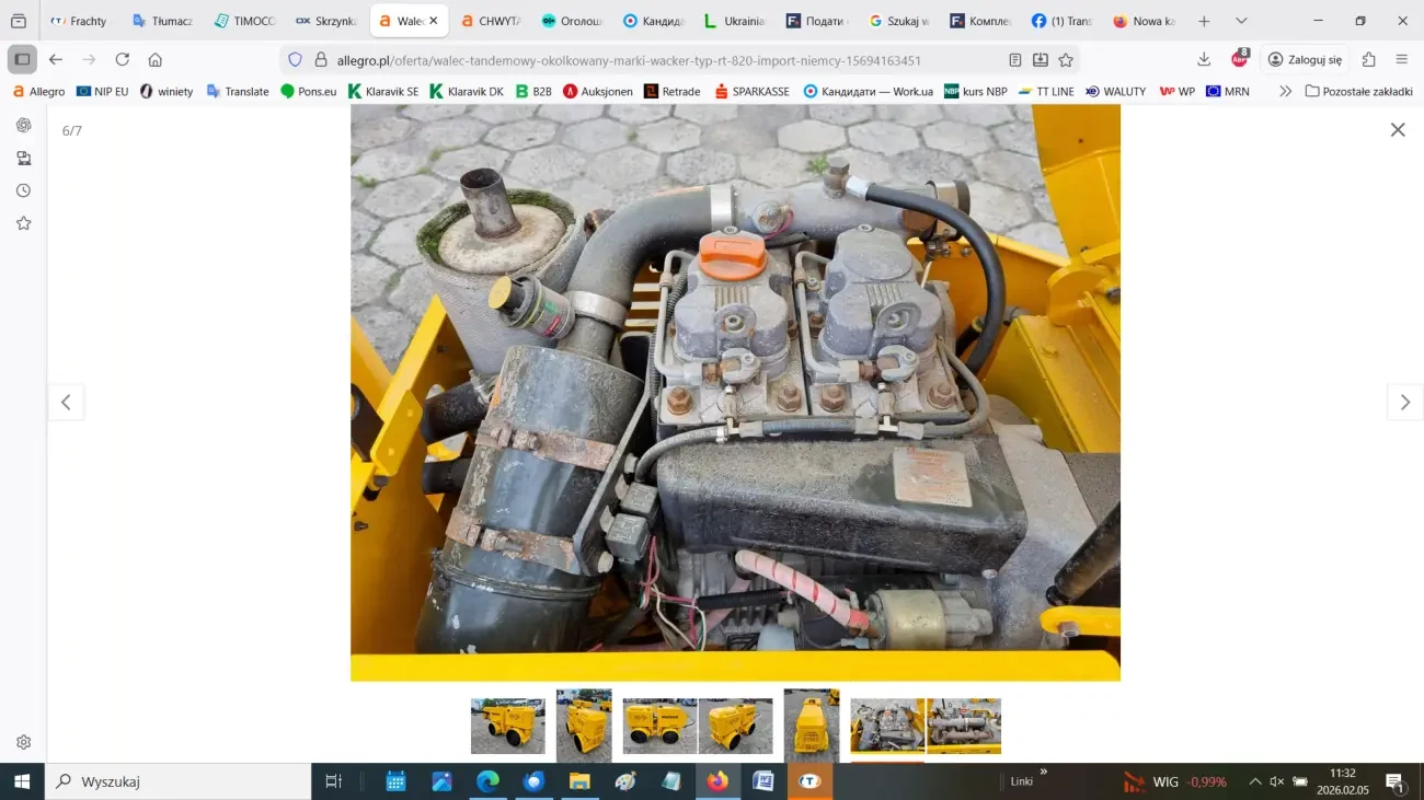 Тандемний коткований каток Wacker типу RT 820 7