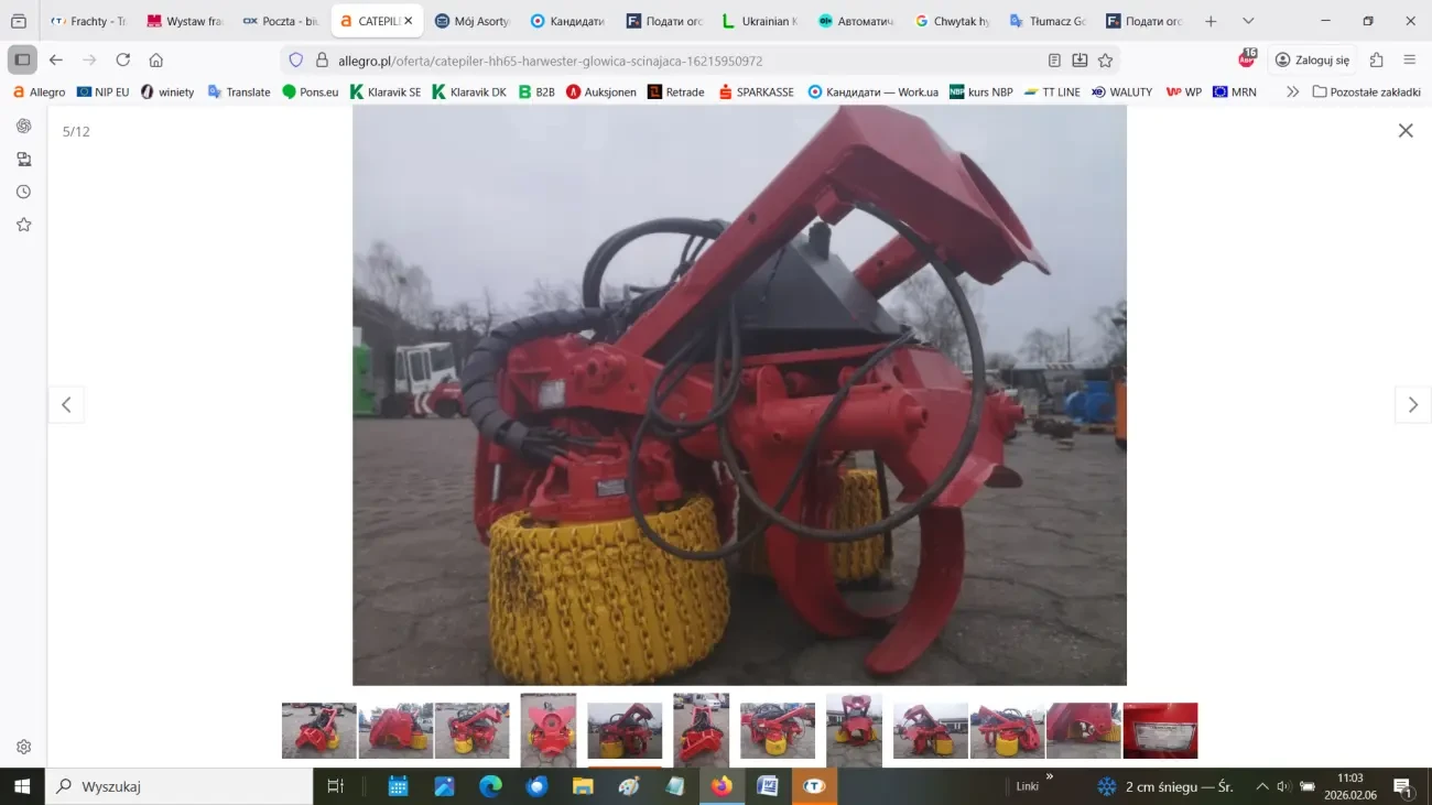 Гідравлічна головка комбайна Catepiler HH65, імпорт