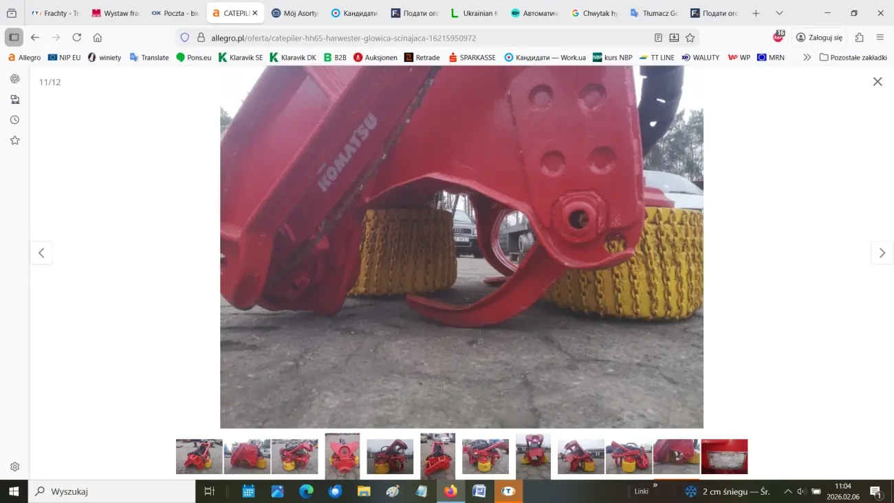 Гідравлічна головка комбайна Catepiler HH65, імпорт 7