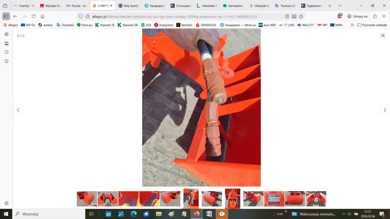 Гідравлічний ковш-захват BSV SHV, 1300 літрів 2