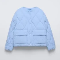 Куртка для дівчинки zara,13,14,164,блакитна,бомбер,весна,демісезон