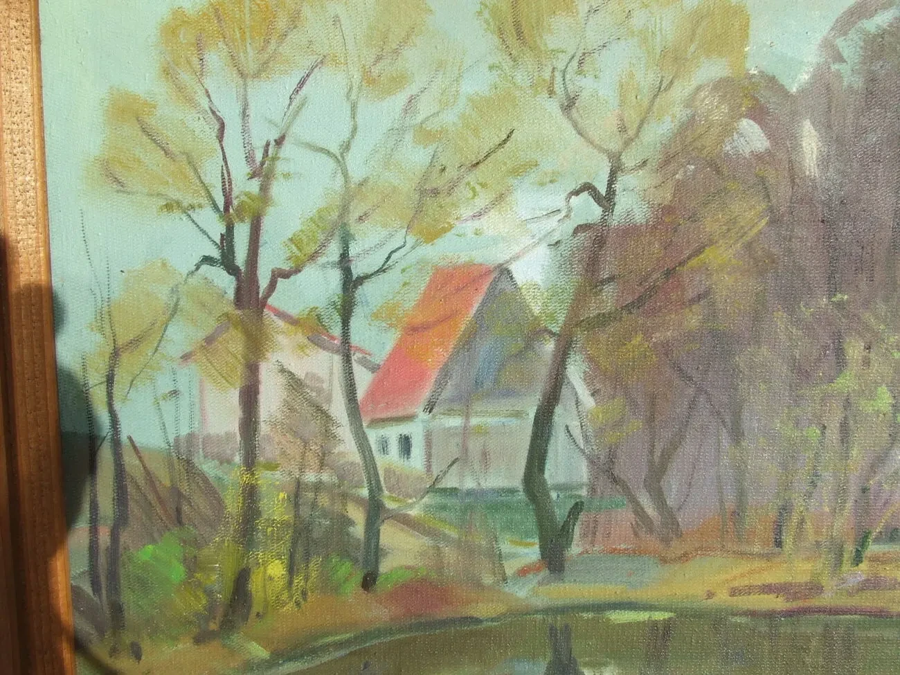 ЧСЗХУ  Сапатюк М.   п.о.  роз. 70х50см.  1980 гг. Закарпатская школа 3