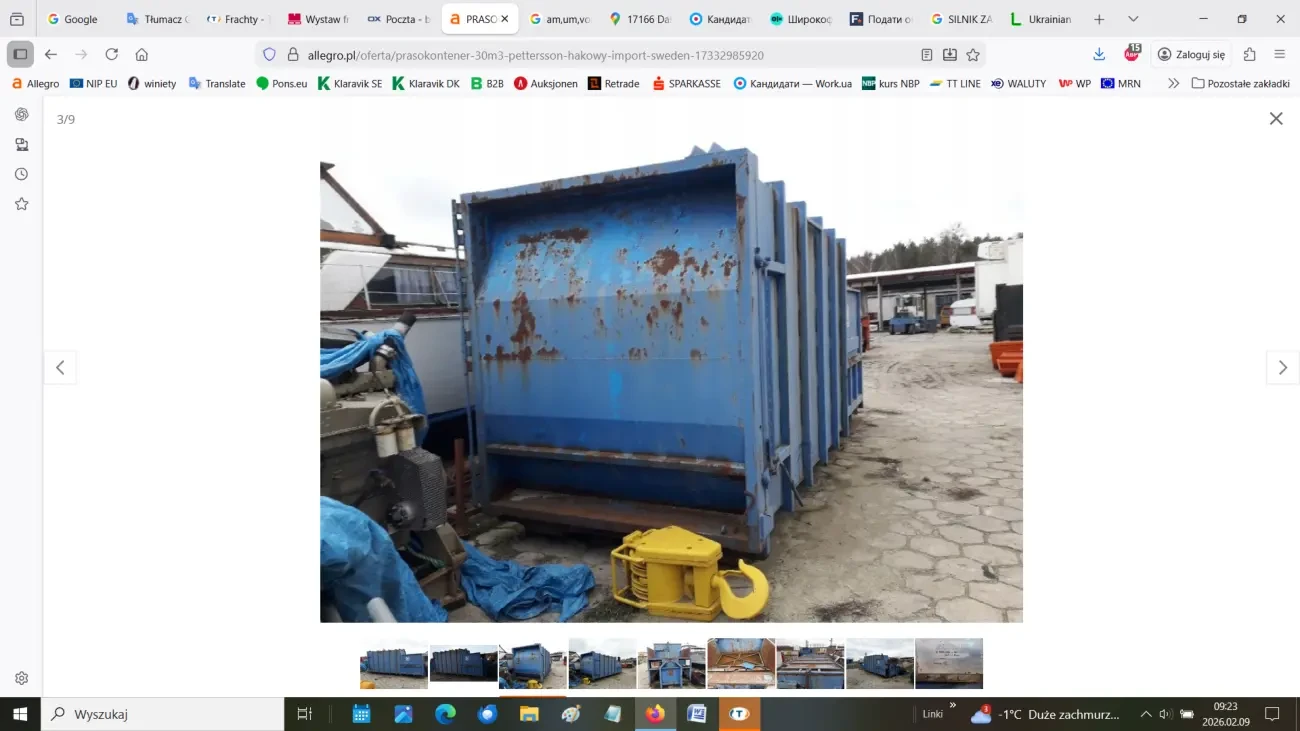 Контейнер-прес PETTERSSON HOOK 30 м3 3