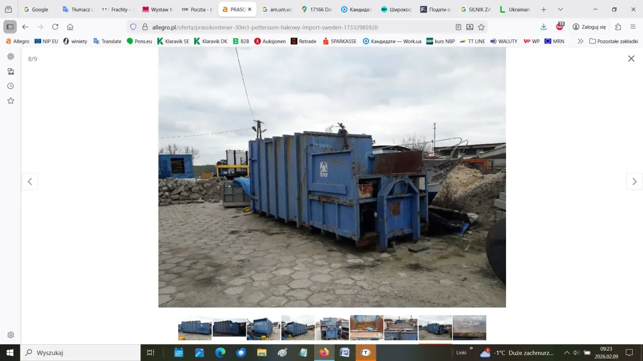 Контейнер-прес PETTERSSON HOOK 30 м3 8