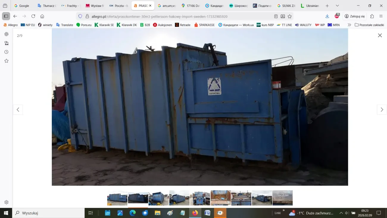 Контейнер-прес PETTERSSON HOOK 30 м3 9