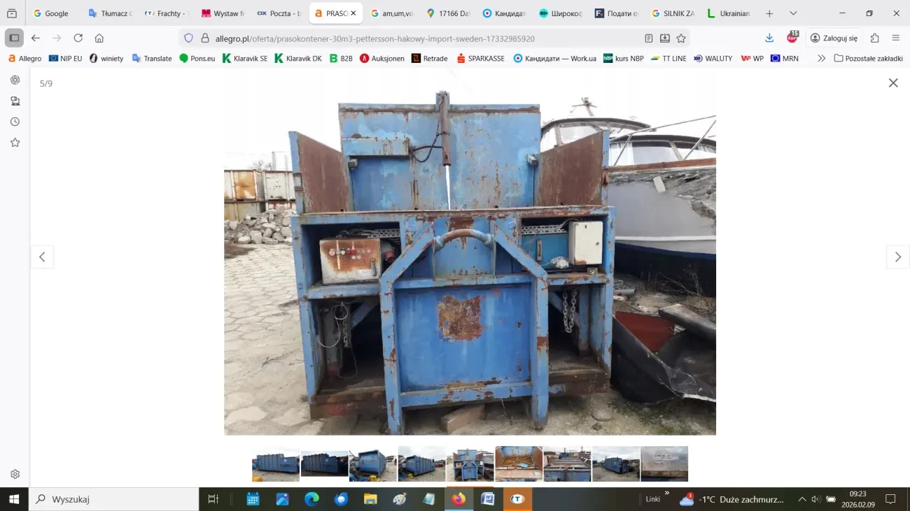 Контейнер-прес PETTERSSON HOOK 30 м3 5