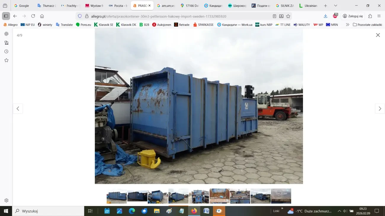 Контейнер-прес PETTERSSON HOOK 30 м3 4