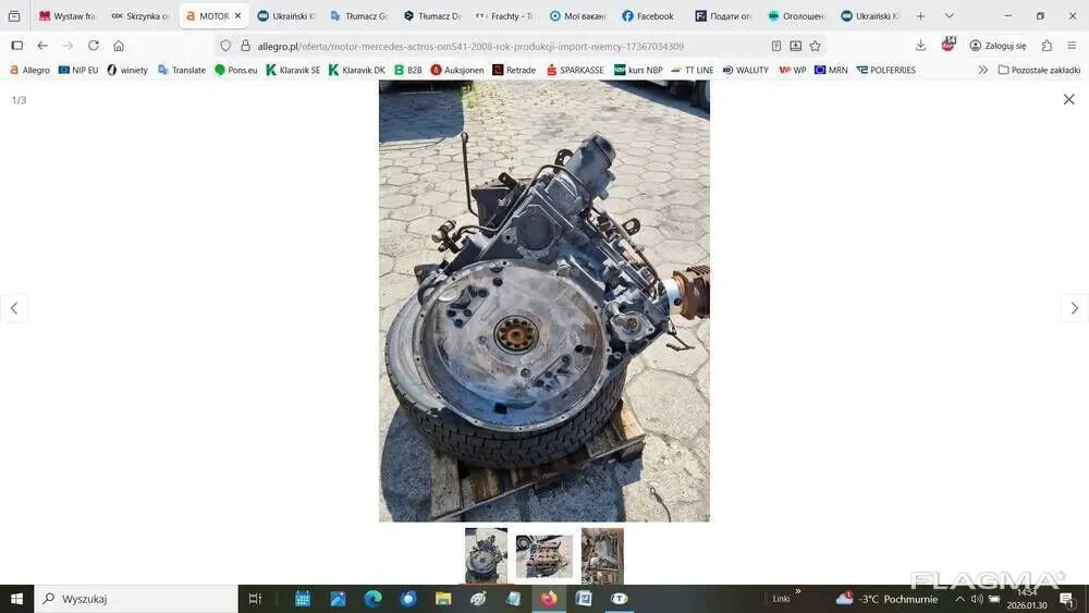 Двигун MERCEDES ACTROS OM541 2008 рік випуску