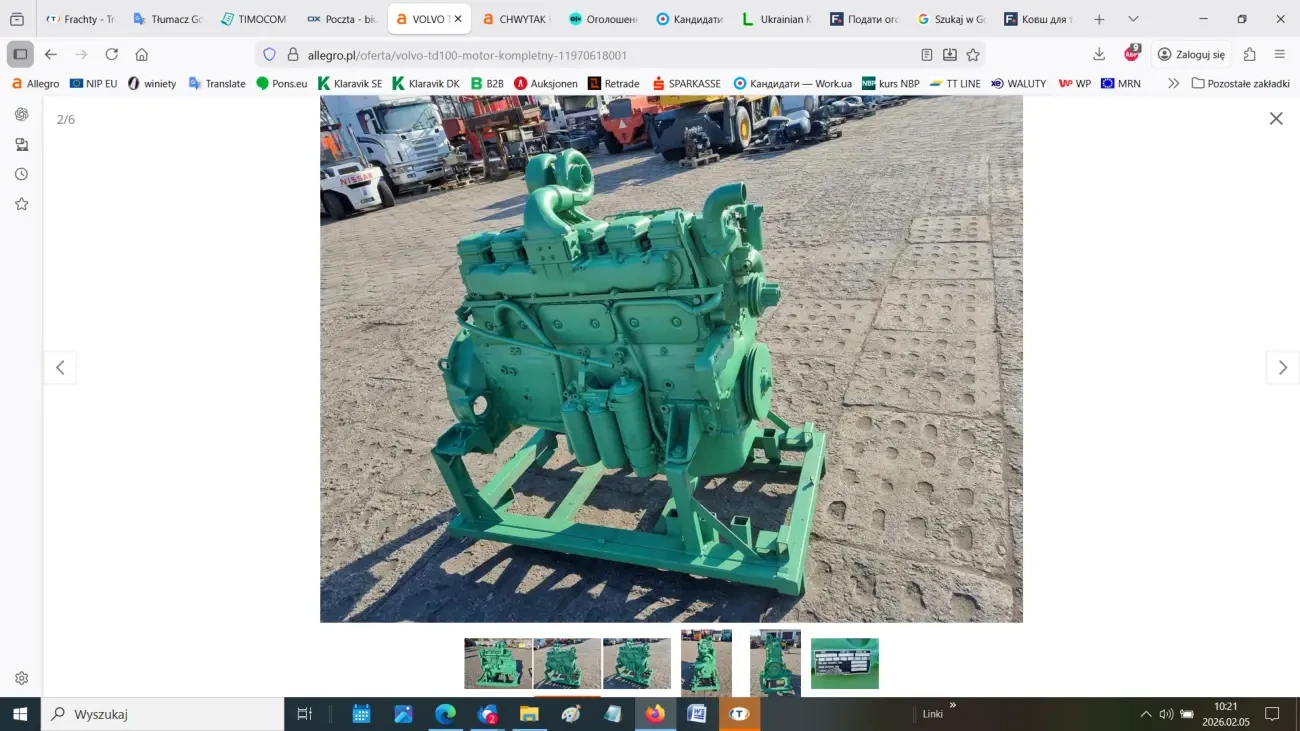 Kомплектний двигун Volvo TD100 2