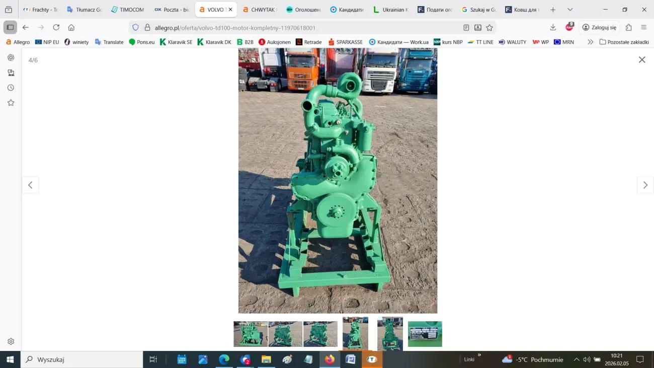 Kомплектний двигун Volvo TD100 4