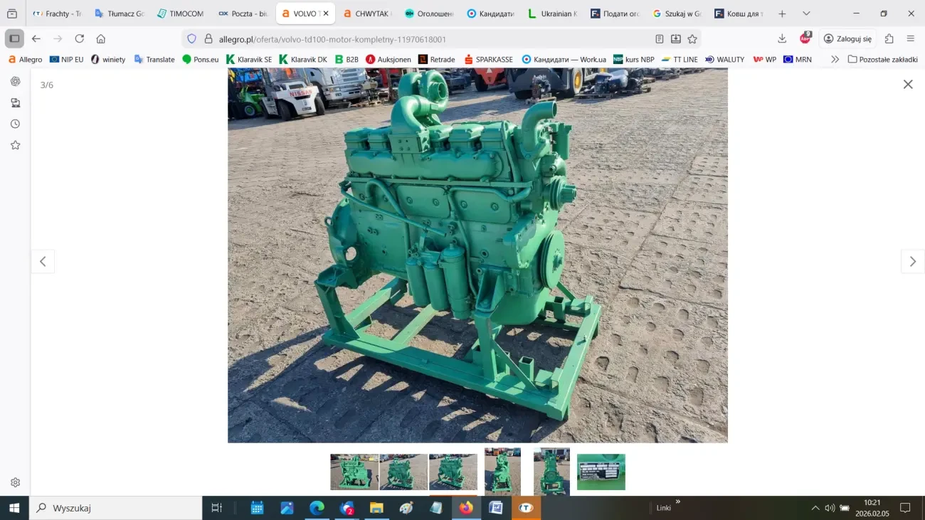 Kомплектний двигун Volvo TD100 3